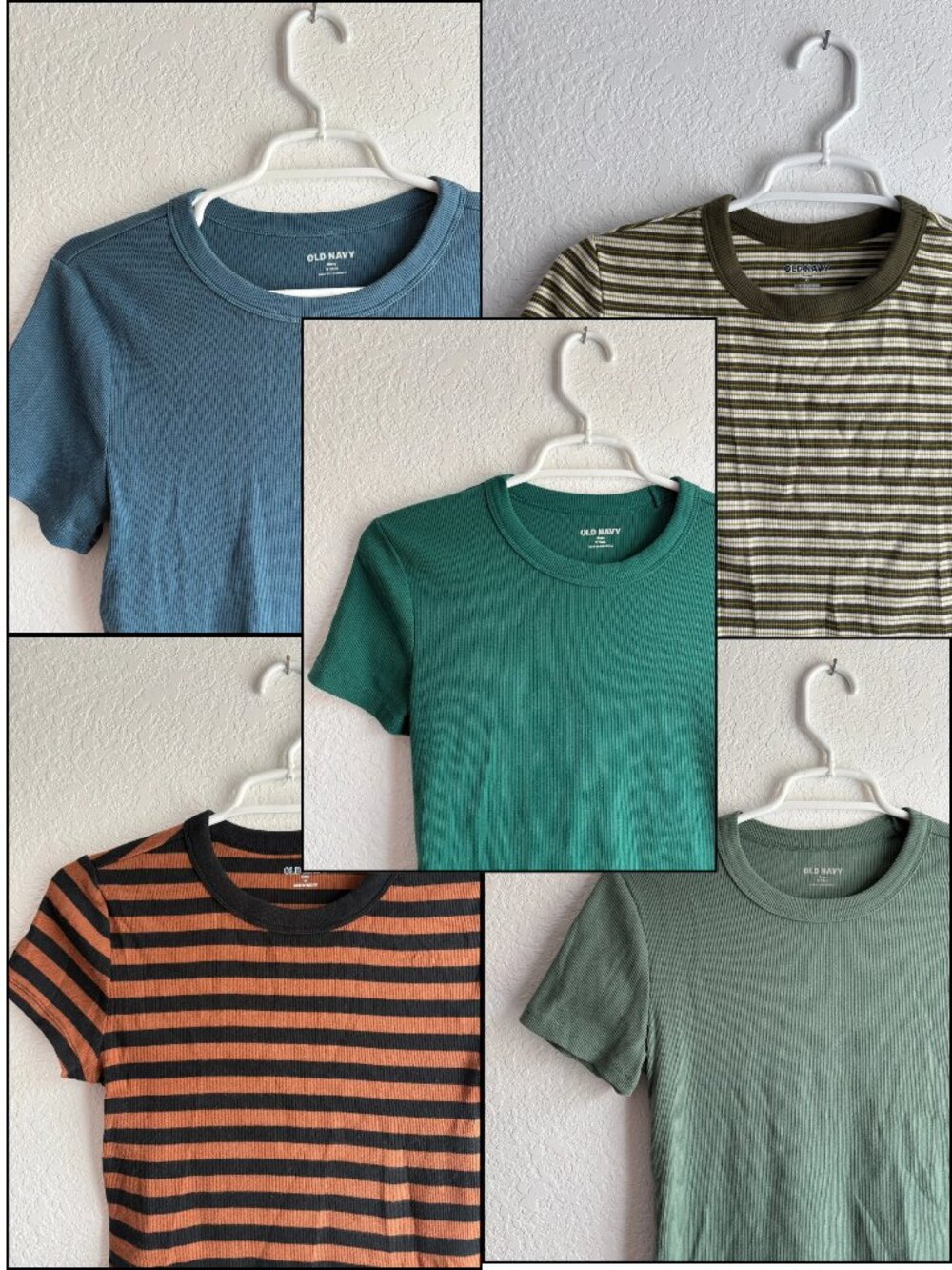 LOT of 5!!  Old Navy "Snug" tees - Small (Reg & Tall - see description)